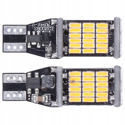 LUZ ZOLTE DE AUTOMÓVIL DIODO LUMINOSO LED 12V T15 W16W -2SZT  