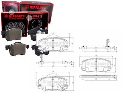 SABOTS DE FREIN DE FREIN HYUNDAI I20 1.2 NIPPARTS NIPPARTS - milautoparts-fr.ukrlive.com