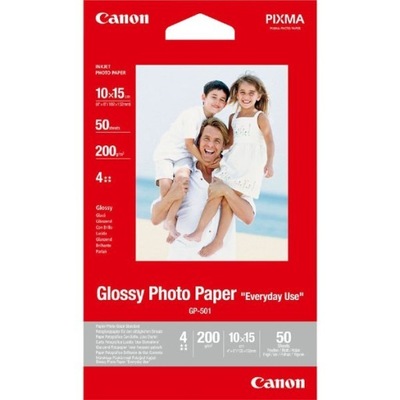 Canon Glossy Photo Paper, foto papier, połysk, GP-501 typ biały, 10x15cm, 4