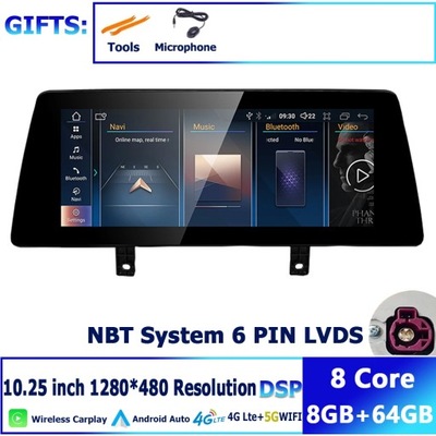 NAVEGACIÓN GPS PARA BMW SERII 3/4 F30 F31 F32 F33 F34 F36 2013-2018 NBT/EVO  