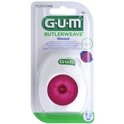 GUM Butlerweave nić dentystyczna woskowana 55m