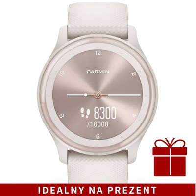 jasnobeżowy zegarek sportowy GARMIN Vivomove Sport 010-02566-01