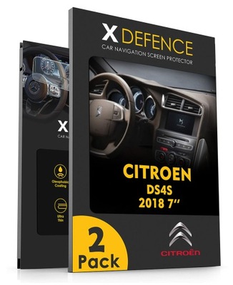 2 EN 1 VIDRIO DE PROTECCIÓN AL NAVEGACIÓN PANTALLA PARA CITROEN DS4S 2018 7  