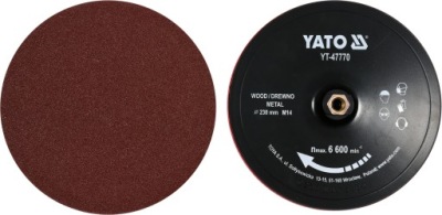 YATO PEVNÝ DISK SO SUCHÝM zipsom 230 MM M14 + PRÍSLUŠENSTVO