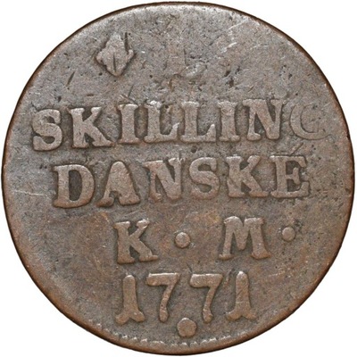 Dania 1 skilling 1771