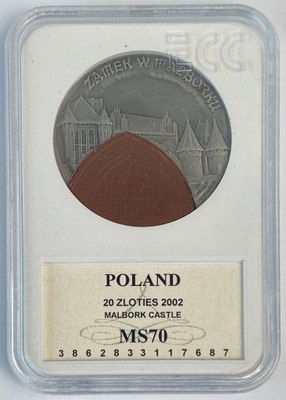 20 zł 2002 - Zamek w Malborku GCN MS70