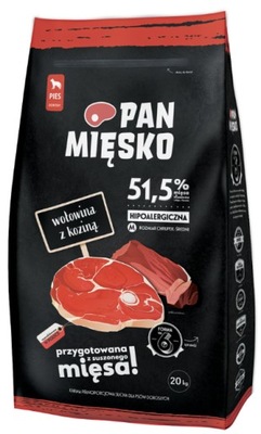 Pan Mięsko Wołowina z Koziną 20kg M