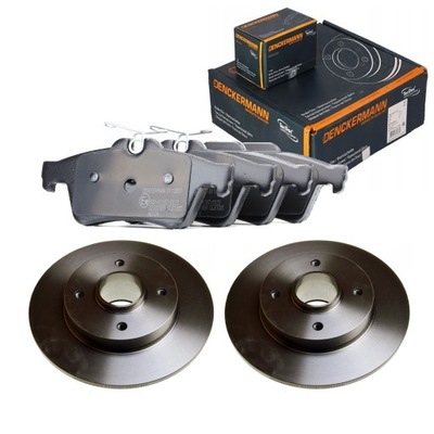 Тормозные диски тормозные колодки перед denckermann peugeot 405 ii фото №1