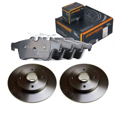 Тормозные диски тормозные колодки задняя denckermann fiat grande punto фото №1
