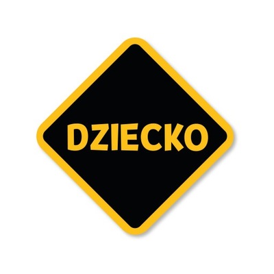 Naklejka odblaskowa na samochód"Dziecko"