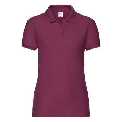 FRUIT KOSZULKA POLO DAMSKA 65/35 BURGUNDY XL