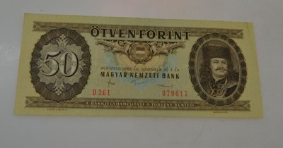 Węgry - banknot - 50 Forint 1986 rok