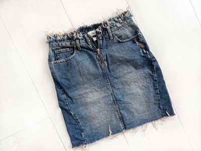 river island spódnica mini jeansowa 34 xs