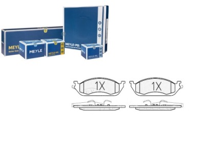 Комплект гальмівних колодок гальмівних meyle 13042 lp1299 164 фото №1