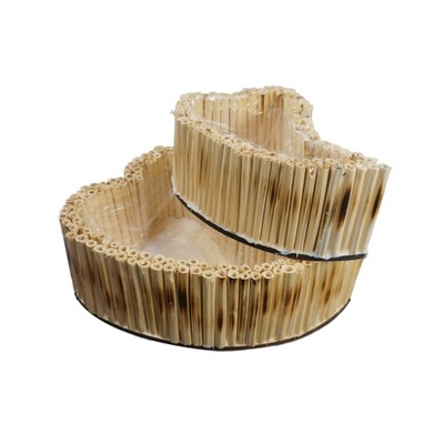 Drewniane osłonki doniczki w kształcie serca 2 szt