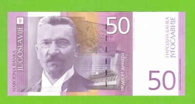 JUGOSŁAWIA 50 DINARA 2000 P-155 UNC