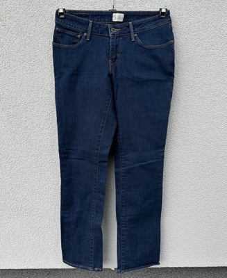 Levis W29 granatowe spodnie jeansowe damskie proste levi’s strauss
