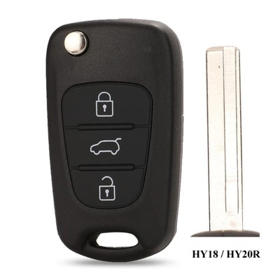 10PCS REMOTE FLIP KEY SHELL PARA HYUNDAI I20 I30 IX35 I35 AVANTE SOLA~53898  