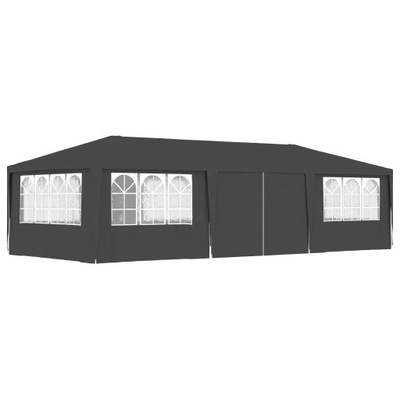 Namiot imprezowy ze ściankami, 4x9 m, antracytowy