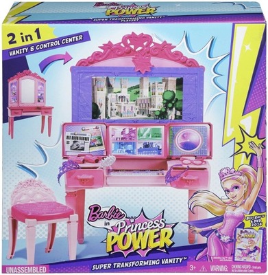 OPIS 2w1 Toaletka Super Księżniczki Barbie CDY64