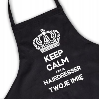 Fartuch dla Fryzjerki Do Salonu TWOJE IMIĘ Wzory