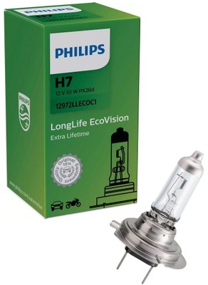 PHILIPS - LONG LIFE ECO НІЧНОГО БАЧЕННЯ - ЛАМПОЧКА H7 12V 55W