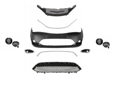 Chrysler pacifica 2017-2020 бампер передний kompletny pdc противотуманные фары led фото №1