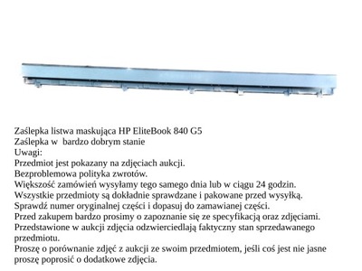 Zaślepka listwa maskująca HP EliteBook 840 G5