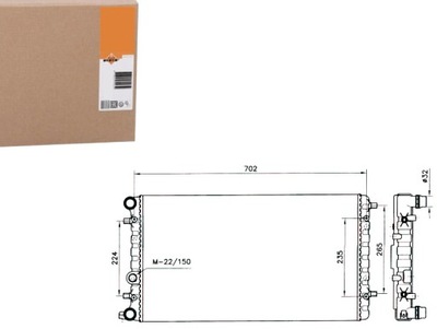 Радіатор vw new beetle 99- nrf фото №1