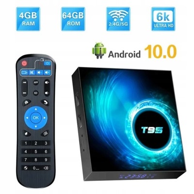 T95 Android TV Box Android 10.0 4GB RAM Smart TV Box