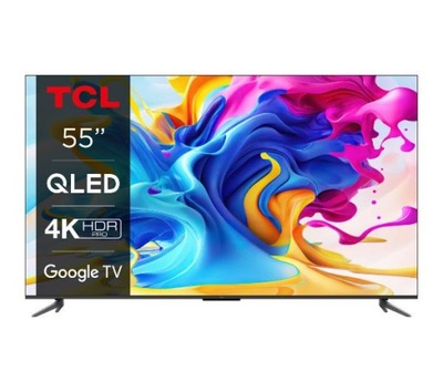 Telewizor QLED TCL 55C649 55'' 4K UHD HDR Google TV