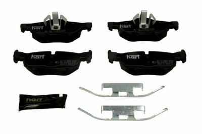 HART ZAPATAS DE FRENADO PARTE TRASERA BMW 1 E87 120D 04-  