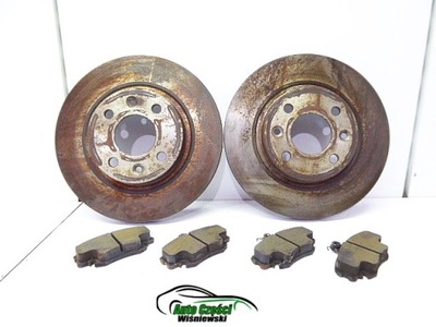 Dacia logan 04- гальмівні диски гальмівні гальмівні колодки перед kpl фото №1