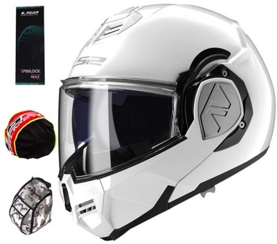 LS2 KASK MOTOCYKLOWY SZCZĘKOWY FF906 ADVANT WHT XL