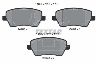 TEXTAR 2440301 КОЛОДКИ ГАЛЬМІВНІ