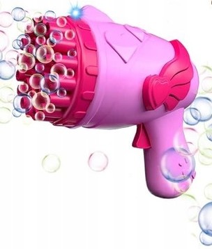 Pistolet do baniek mydlanych dla dzieci VATOS różowy 48C63