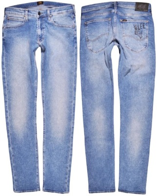 LEE nohavice SLIM jeans PRINT blue RIDER _ W40 L34