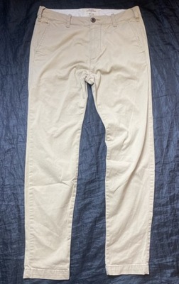 HOLLISTER Skinny CHINO Beżowe Spodnie W 30 L 30
