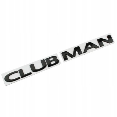 EMBLEMA INSIGNIA PEGADURA PARA CLUBMAN-CZARNY  