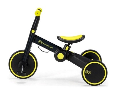 KINDERKRAFT ROWEREK TRÓJKOŁOWY BIEGOWY DZIECIĘCY 4TRIKE BLACK VOLT