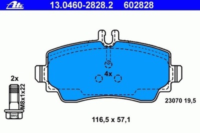 ZAPATAS DE FRENADO MERCEDES VANEO 02-05  