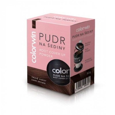 Colorwin Puder kryjący odrost Ciemny Brąz 3.2g