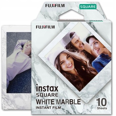 10x Film Wkład Fujifilm Instax Square Marble 10 zd