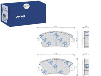 КОМПЛЕКТ КОЛОДОК ТОРМОЗНЫХ FOMAR 5951671 5892310