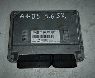 Бортовий комп'ютер двигуна siemens 06b906033t фото №1