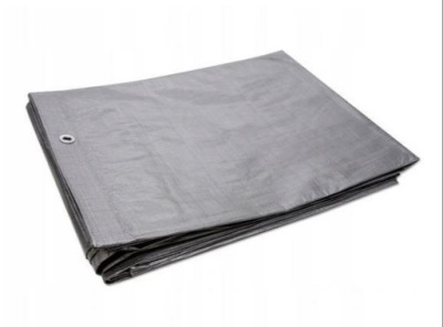 PLANDEKA OCHRONNA OKRYCIOWA SZARA WZMOCNIONA 15X20