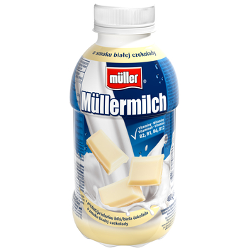 Napój mleczny Müllermilch o smaku białej czekolady