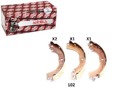 Ash55-01-102 гальмівні колодки гальмівні nissan tiida 2 1.5d фото №1