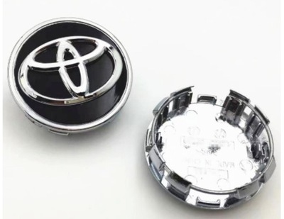 TOYOTA 62MM NUEVO TAPA 62 MM NEGRO 4 PIEZAS CH-R  