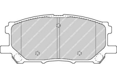 Ferodo fdb1715 набор тормозных колодок тормозных, тормоза дисковые фото №1